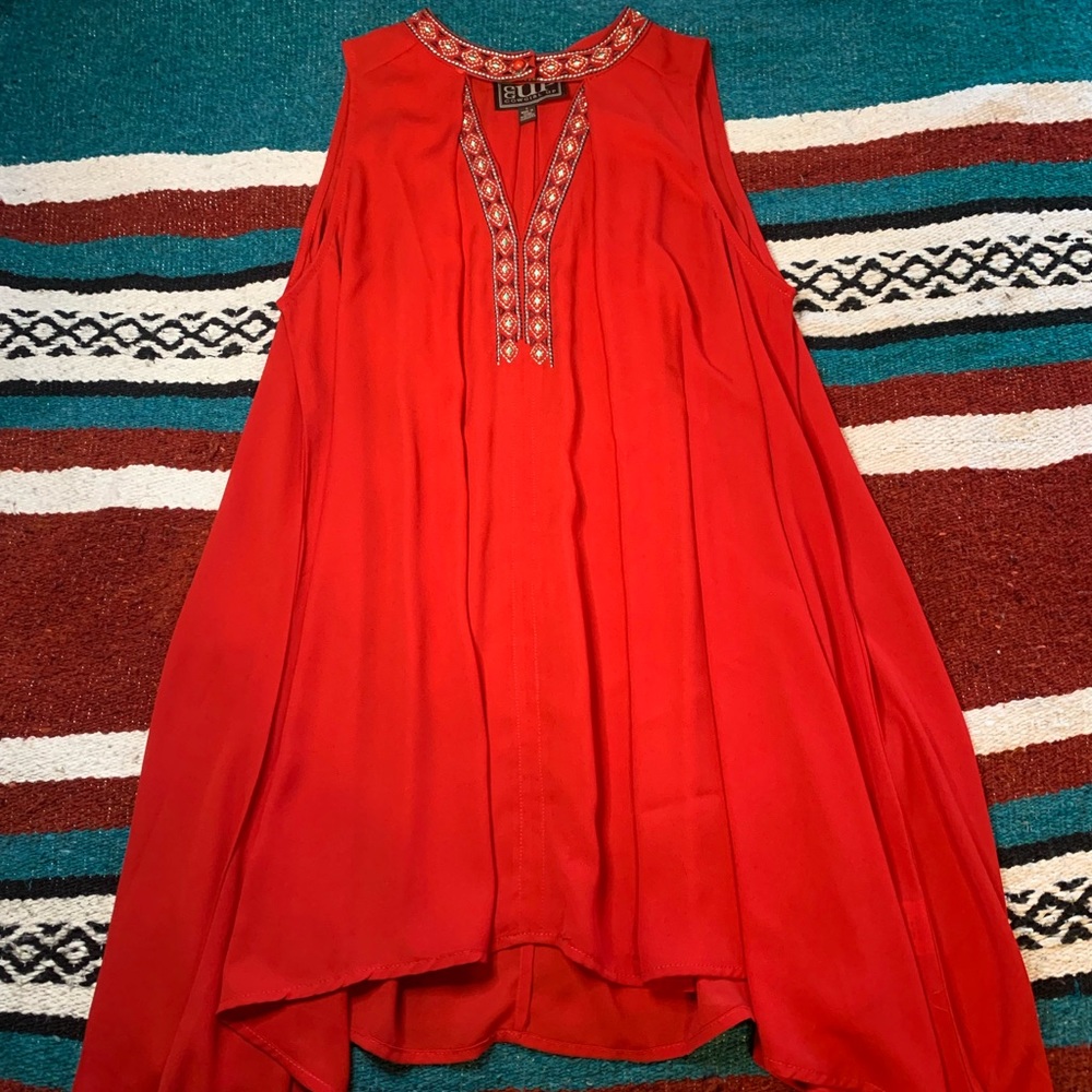 Cowgirl UP Red Mini Dress S